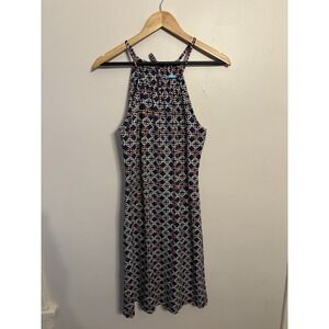 J. McLaughlin Women's Navy Belair Catalina Cloth Maria Halter Dress Small $198‎